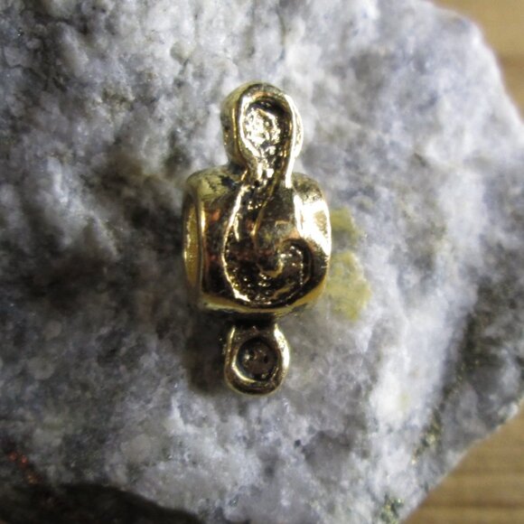 Treble Clef Gold Plated Sterling Silver European charm - Picture 5 of 6